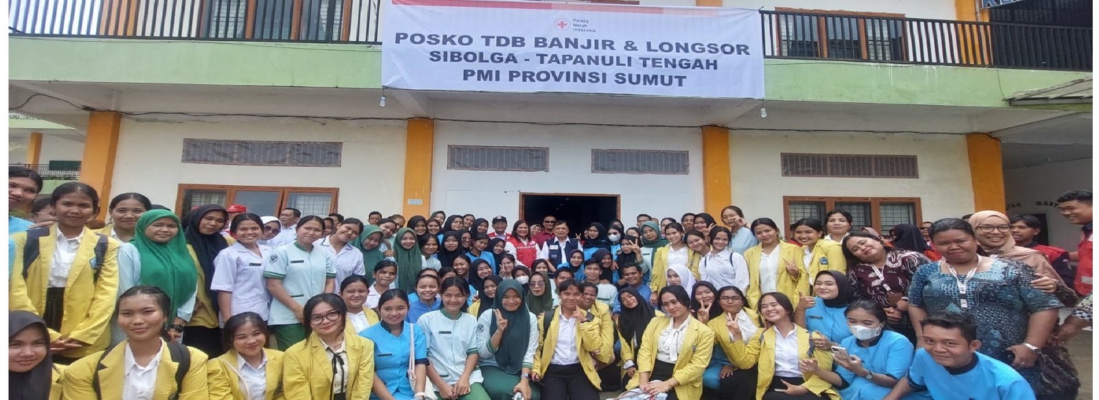 Posko Tanggap Darurat Bencana Banjir dan Longsor Sibolga - Tapanuli Tengah, PMI Provinsi Sumut