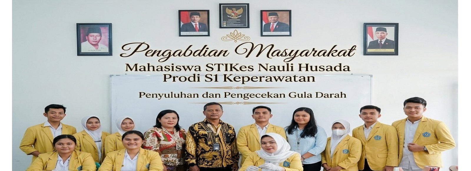Pengabdian Masyarakat Prodi S1 Keperawatan: penyuluhan dan pengecekan gula darah